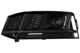 Grile Laterale compatibil cu Audi A4 B9 Sedan Avant 2016-2018 S-Line RS4 Design Negru - Img 7