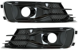 Grile Laterale compatibil cu AUDI A6 C7 4G Facelift 2015-2018 Negru Lucios