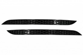Honeycomb Reflectorizanti Negru Lucios Bara Spate compatibil cu VW Golf 8 VIII Hatchback 2020-> - Img 3