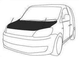 Husa capota compatibila cu VW CRAFTER 2017->, culoare negru - Img 5