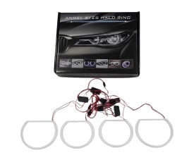 Kit Angel Eyes CCFL compatibil cu BMW seria 3 E46 Sedan, Combi 1998-2005, Coupe 1998-2003 4x146mm, galben - Img 5