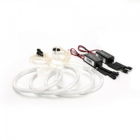 Kit Angel Eyes CCFL Galben compatibil cu BMW seria 5 E39 Non Facelift 1996-2000, 4x131mm - Img 2