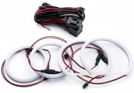 Kit Angel Eyes LED COTTON compatibil cu BMW seria 3 E90 2x106mm + 2x131.5mm - Img 1