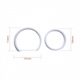 Kit Angel Eyes LED COTTON compatibil cu BMW seria 3 E90 2x106mm + 2x131.5mm - Img 2