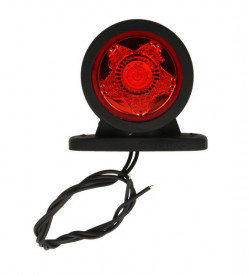 Lampa de gabarit, lumina de clarificare, Dreapta/Stanga, LED, Alb/Rosu, 12-24V, WAS Polonia 883 W56STAR - Img 1