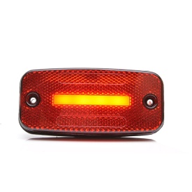 Lampa de gabarit, Lumina de clarificare, LED neon, Rosu, 12-24V, WAS Polonia 1135 W157 - Img 4