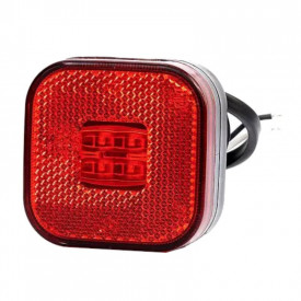 Lampa gabarit 62x62, LED, rosie, 12-36V, FT-027-C Fristom