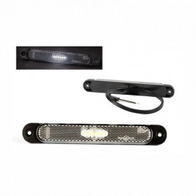 Lampa gabarit LED, Alba, 12-36V, cu catadioptru, FT-065 B Fristom - Img 5