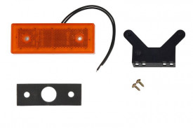 Lampa gabarit, Lumina de clarificare, LED, Portocaliu, 12-24V, WAS Polonia 1415 W202 - Img 1
