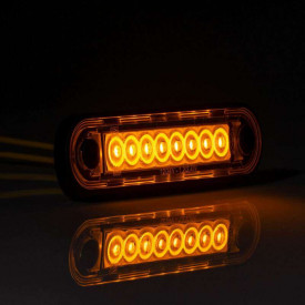 Lampa gabarit slim, LED, galben, 12-36V, 120x27, FT-073Z LONG Fristom - Img 4