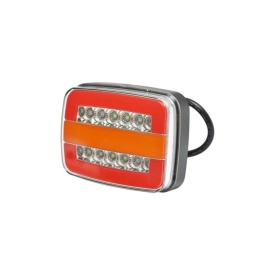Lampa stop spate dreptunghiulara LED 12V/24V universala 125x95x35mm - Img 2