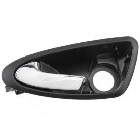 Maner interior usa fata stanga compatibil Seat Ibiza 4 2008-2015 montare partea stanga, culoare crom, pentru modelele cu oglinzi electrice - Img 3