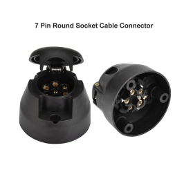 Mufa pentru remorca din plastic 7 pini 12V mama - Img 2