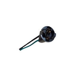 Mufa soclu fasung pentru bec T10 sau W5W cu 2 fire verde negru - Img 2