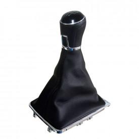 Nuca schimbator auto cu manson imitatie de piele compatibil Vw Passat B7 2011-2015, cu 5 trepte - Img 1