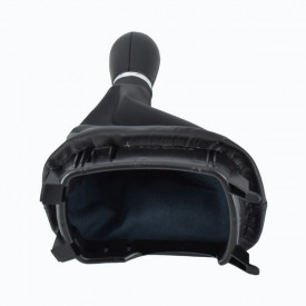 Nuca schimbator auto cu manson imitatie piele neagra compatibile SEAT LEON 1M 1999-2005, 6 trepte - Img 2