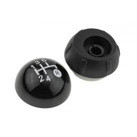 Nuca schimbator de viteze compatibil cu Fiat 500 2007-2015, 5 trepte, culoare negru