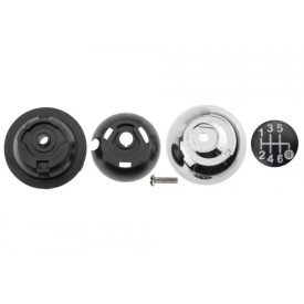 Nuca schimbator de viteze compatibil cu Fiat 500 Abarth 2007->, 6 trepte, culoare crom - Img 2