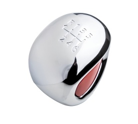 Nuca schimbator de viteze compatibil cu Peugeot RCZ 2010-2015, 6 trepte, culoare crom cu rosu