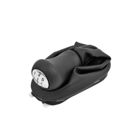 Nuca schimbator piele cu manson Dacia Logan 2004-2012, husa schimbator cu 5 trepte - Img 2
