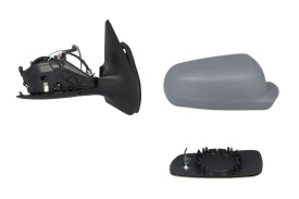Oglinda retovizoare completa, (electric, convexa, incalzita, albastru, captuseala) parte montare DREAPTA compatibil cu VW BORA / GOLF 4 / POLO 1996-2006