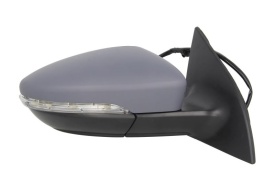 Oglinda retovizoare completa, (electric, convexa, incalzita, crom, captuseala) parte montare DREAPTA compatibil cu VW PASSAT B7 2011-2015