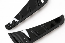 Ornamente bara fata flapsuri Negru Lucios compatibil cu Mercedes C-Class W205 S205 Facelift 2018-2020 Sedan T-Model - Img 3