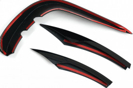 Ornamente bara fata flapsuri Negru Lucios compatibil cu Mercedes E-Class W213 Facelift 2020-> - Img 4
