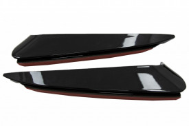Ornamente bara Spate flapsuri compatibil cu Mercedes C Class W205 2014-2020 Negru Lucios - Img 4