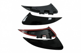 Ornamente Bara Spate Flapsuri compatibil cu Mercedes CLA Shooting Brake X118 CLA Coupe C118 2019-> Negru Lucios 45S Design - Img 3