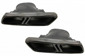 Ornamente tobe compatibil cu Mercedes E-Class W213 2016-> E63 S Design GLC SUV X253 GLC Coupe C253 2015-2017 Negru - Img 2
