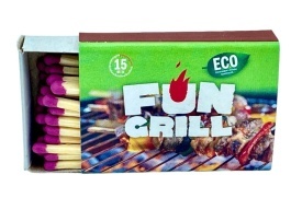 Pachet 5 Brichete de carbune pentru gratar cu lemne si chibrituri pentru aprins, Fun Grill - Img 7