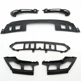 Pachet Exterior Aerodinamic compatibil cu BMW X5 E70 2007-2011, negru lucios - Img 3