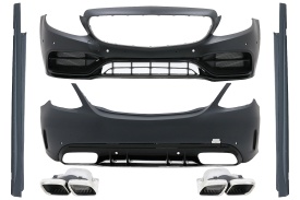 Pachet Exterior compatibil cu Mercedes C-Class W205 Sedan 2014-2020 C63 Design