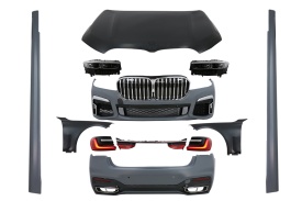 Pachet Exterior Complet compatibil cu BMW G12 Seria 7 2015-2019 Conversie la G12 LCI 2020 Design - Img 1