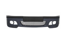 Pachet tuning Bara Fata compatibil cu BMW Seria 3 E46 Sedan/Touring 1998-2004 M-Tehnik si Grile Centrale compatibil cu BMW Seria 3 E46 4 USI 1998-2001 Non-Facelift Negru Lucios M Design - Img 2