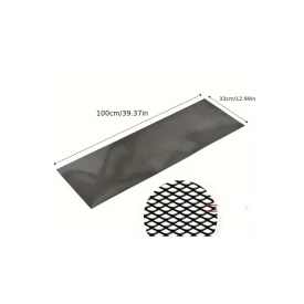 Plasa tuning grila, dimensiune 1 x 0.33m, aluminiu, negru, model 0012 - Img 4