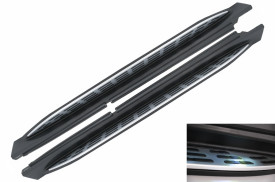 Praguri Trepte laterale compatibil cu MERCEDES GLE W167 2019->, cu LED - Img 2