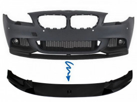Prelungire Bara Fata compatibil BMW Seria 5 F10 F11 2011-2017 M-Performance Design Negru Lucios - Img 3