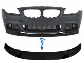 Prelungire Bara Fata compatibil cu BMW Seria 5 F10 F11 2011-2017 M-Performance Design Negru Lucios - Img 3