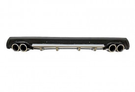 Prelungire bara spate universal , ELITE B Design, negru cu gri, ornamente toba rotunde - Img 1