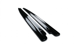 Prelungire praguri laterale compatibile cu BMW seria 5 E60 E61 2003-2010, negru lucios - Img 3
