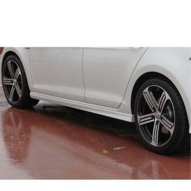 Prelungire praguri laterale compatibile cu VW Golf 7 R-Line Design, 2012-2020, negru - Img 4