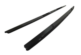 Prelungire praguri laterale compatibile Seat Leon 3 2013-2020 hatchback, negru lucios - Img 2