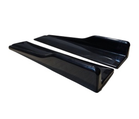 Prelungire praguri laterale universale, negru Lucios, lungime 44 cm, 2 piese/set - Img 4