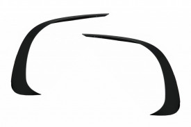 Prelungiri Bara Fata Aero compatibil cu Mercedes C Class W206 Sport Line 2021-> Negru Lucios - Img 2