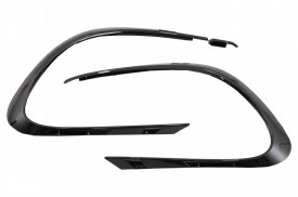 Prelungiri Bara Fata compatibil cu MERCEDES CLA W117 FACELIFT (2016-2018) CLA45 Desing Negru Lucios - Img 6