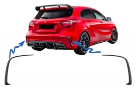 Prelungiri Extensii Bara Spate compatibil Mercedes A-Class W176 2012-2018 A45 Design - Img 3
