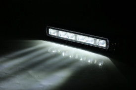 Proiector bara led de 28,4 cm, lumina SPOT, trei functii, E-Mark, 30W, 6 LED, 2200lm, 12V-24V, Masina, ATV, Jeep, 4x4, SUV, Offroad, Camion - Img 2