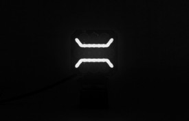 Proiector lampa lucru LED puternică lumină albă cu halogen + indicator portocaliu 15W 1500LM 12V - 24V E-mark pentru camioane tractor rollbar ATV jeep mașini agricole și agricole etc. - Img 5